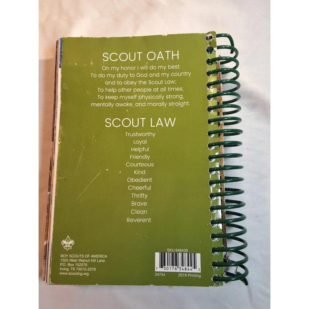 Boy Scouts of America Webelos Cub Scout Handbook Spiral Bound 2018 Printing